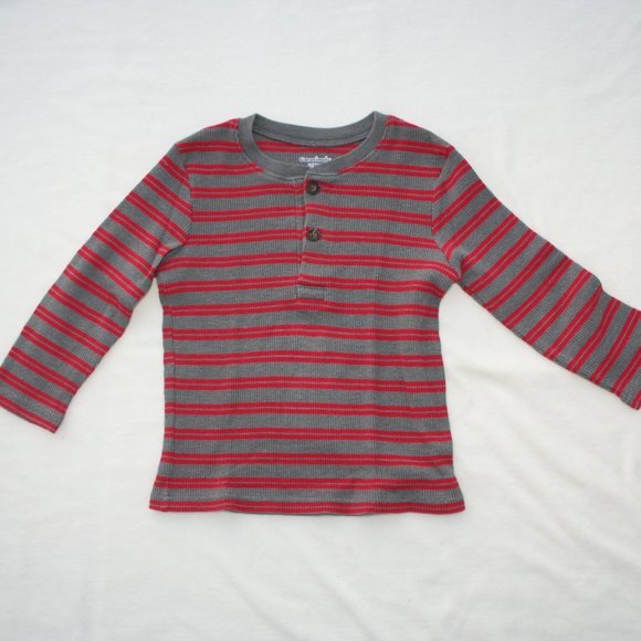 ❄️5T BOY WAFFLE KNIT THERMAL LONG SLEEVE SHIRT LOT of 2 SHIRTS WARM EUC LAYERING - Picture 13 of 16